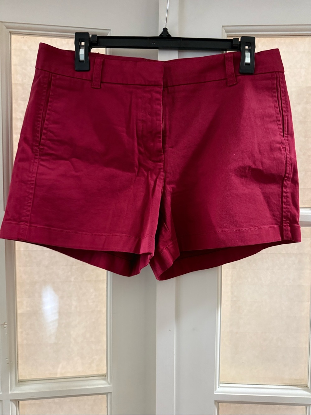 J. Crew Womens Red Cotton Chino Shorts